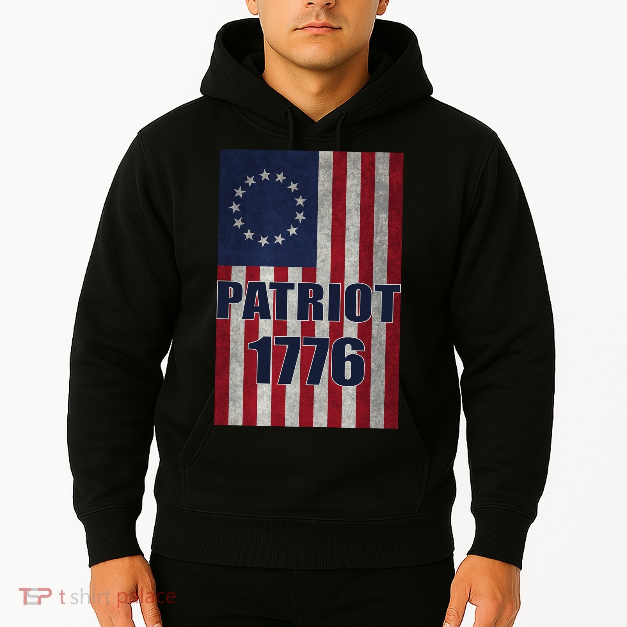 Patriot Betsy Ross Flag 1776 Hoodie