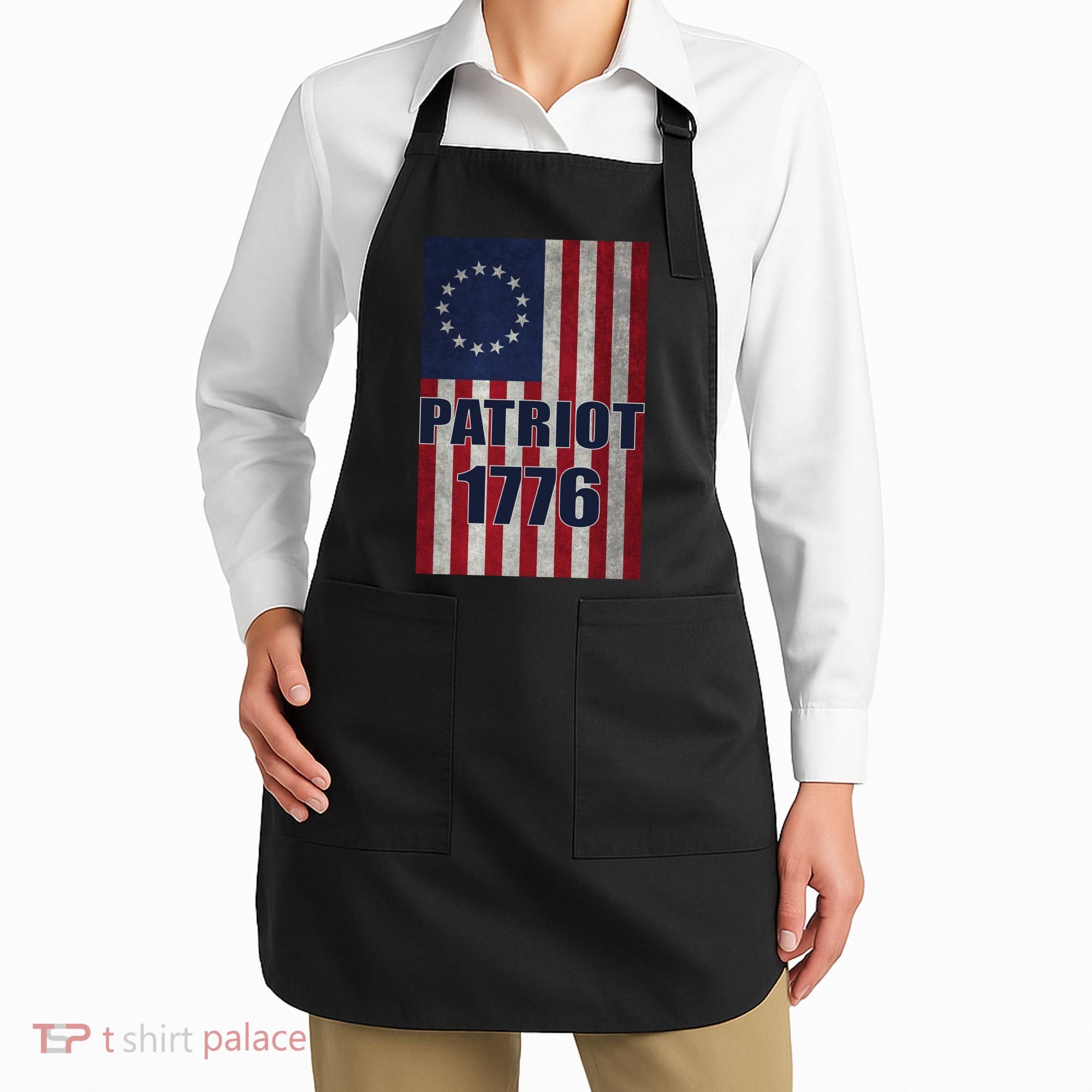 Patriot Betsy Ross Flag 1776 Apron