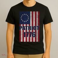 Patriot Betsy Ross Flag 1776 T-Shirt thumb 3