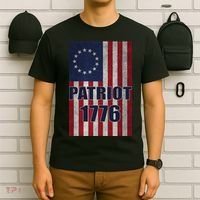 Patriot Betsy Ross Flag 1776 T-Shirt thumb 6