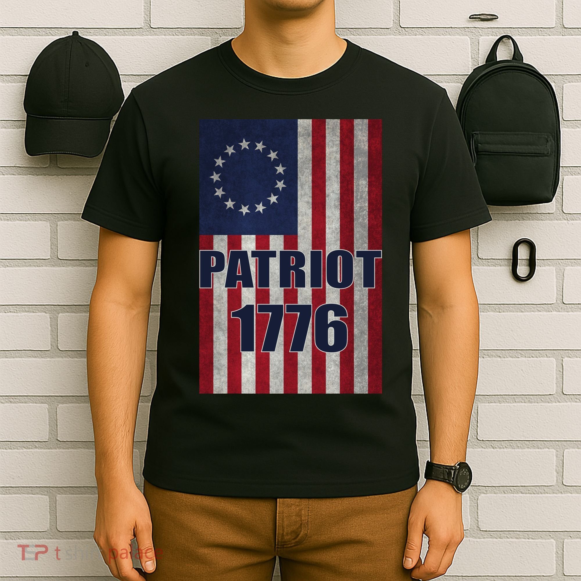 Patriot Betsy Ross Flag 1776 T-Shirt