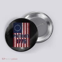 Patriot Betsy Ross Flag 1776 Button thumb 0