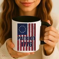 Patriot Betsy Ross Flag 1776 Coffee Mug thumb 3
