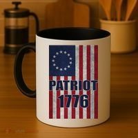 Patriot Betsy Ross Flag 1776 Coffee Mug thumb 4