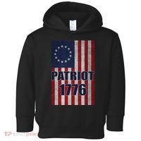 Patriot Betsy Ross Flag 1776 Toddler Hoodie thumb 0
