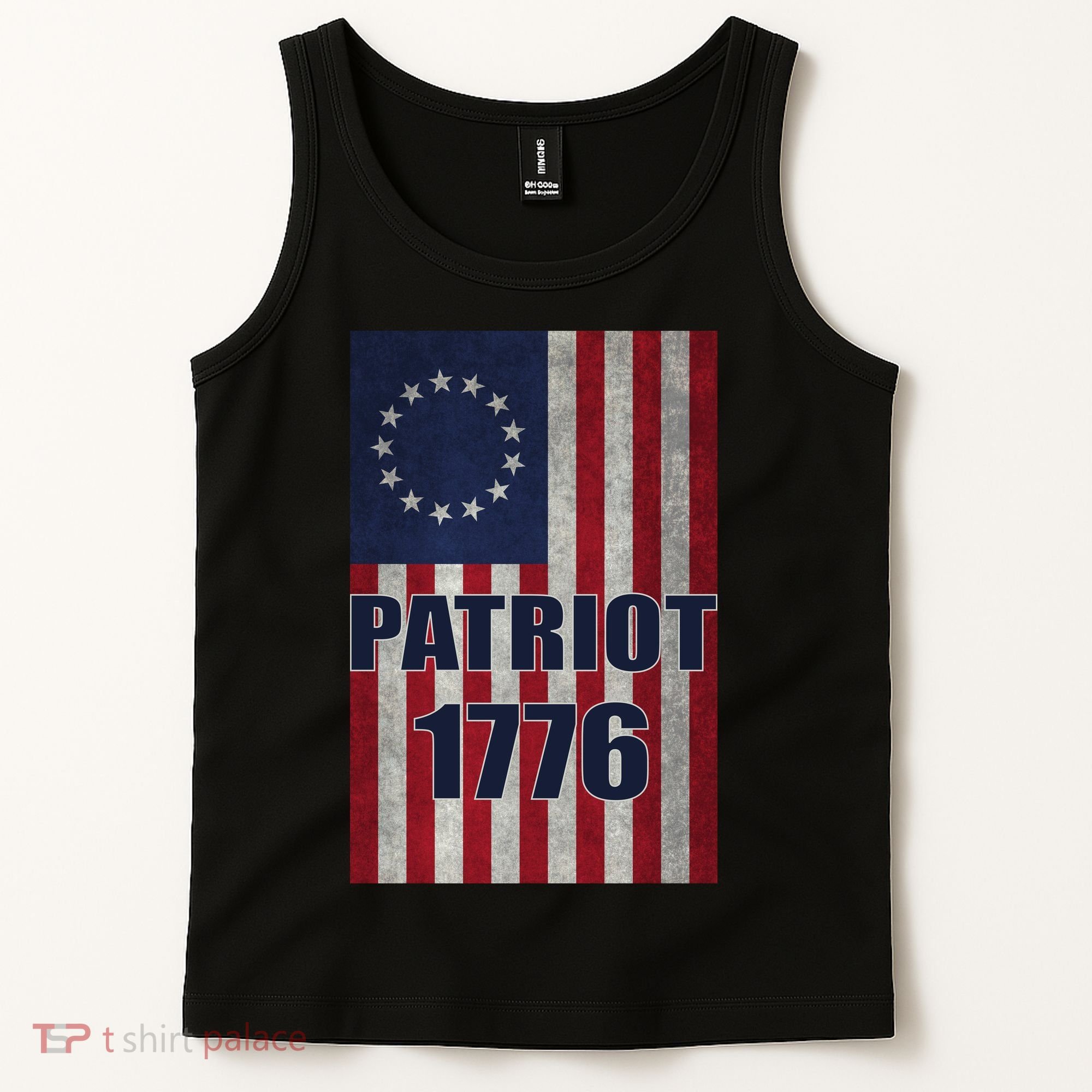 Patriot Betsy Ross Flag 1776 Tank Top