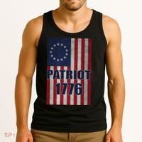 Patriot Betsy Ross Flag 1776 Tank Top thumb 3