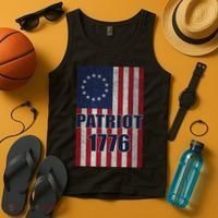 Patriot Betsy Ross Flag 1776 Tank Top thumb 4