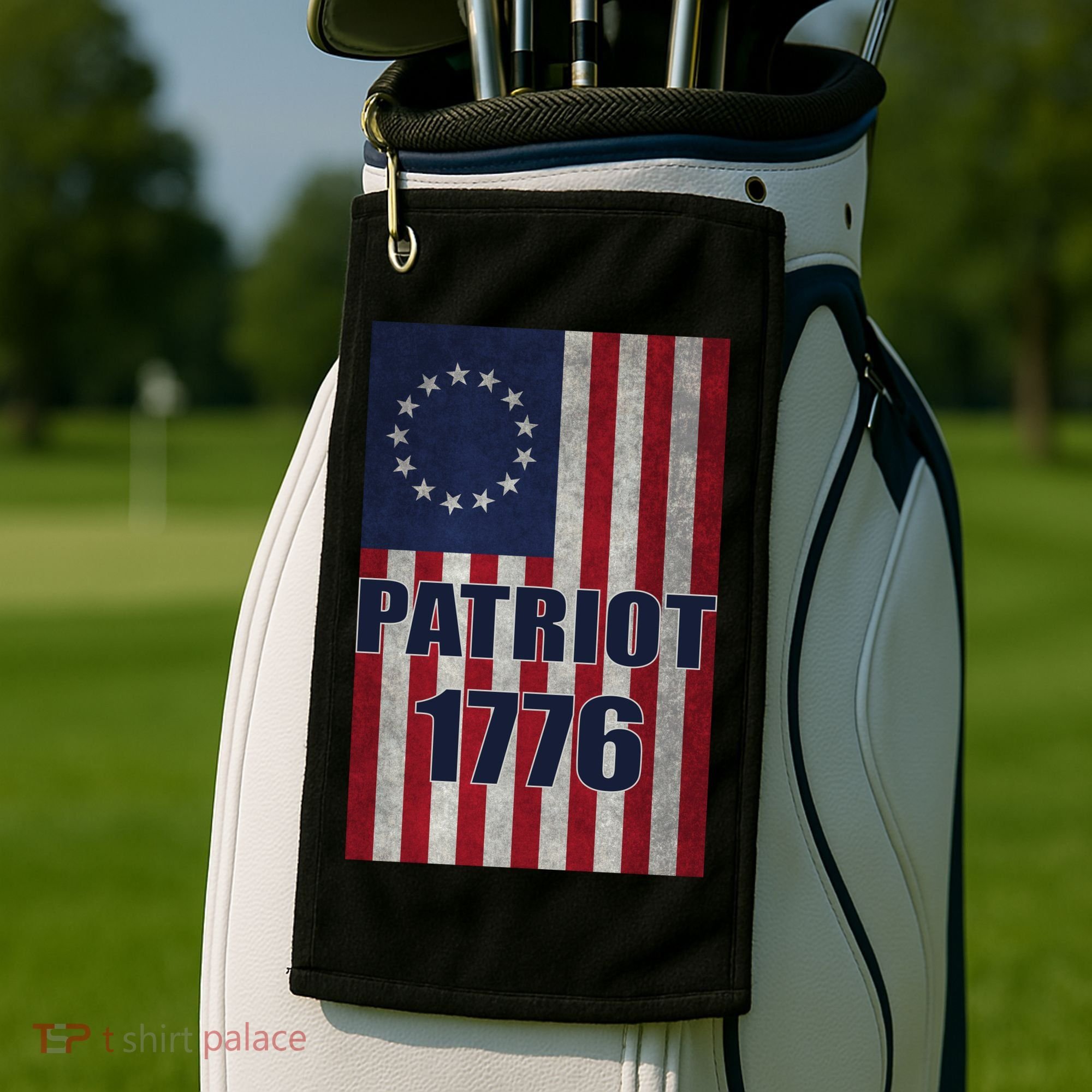 Patriot Betsy Ross Flag 1776 Golf Towel