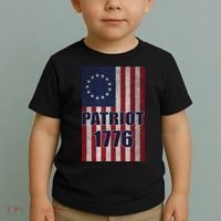 Patriot Betsy Ross Flag 1776 Toddler T-Shirt thumb 2