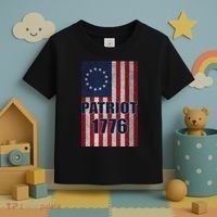 Patriot Betsy Ross Flag 1776 Toddler T-Shirt thumb 3