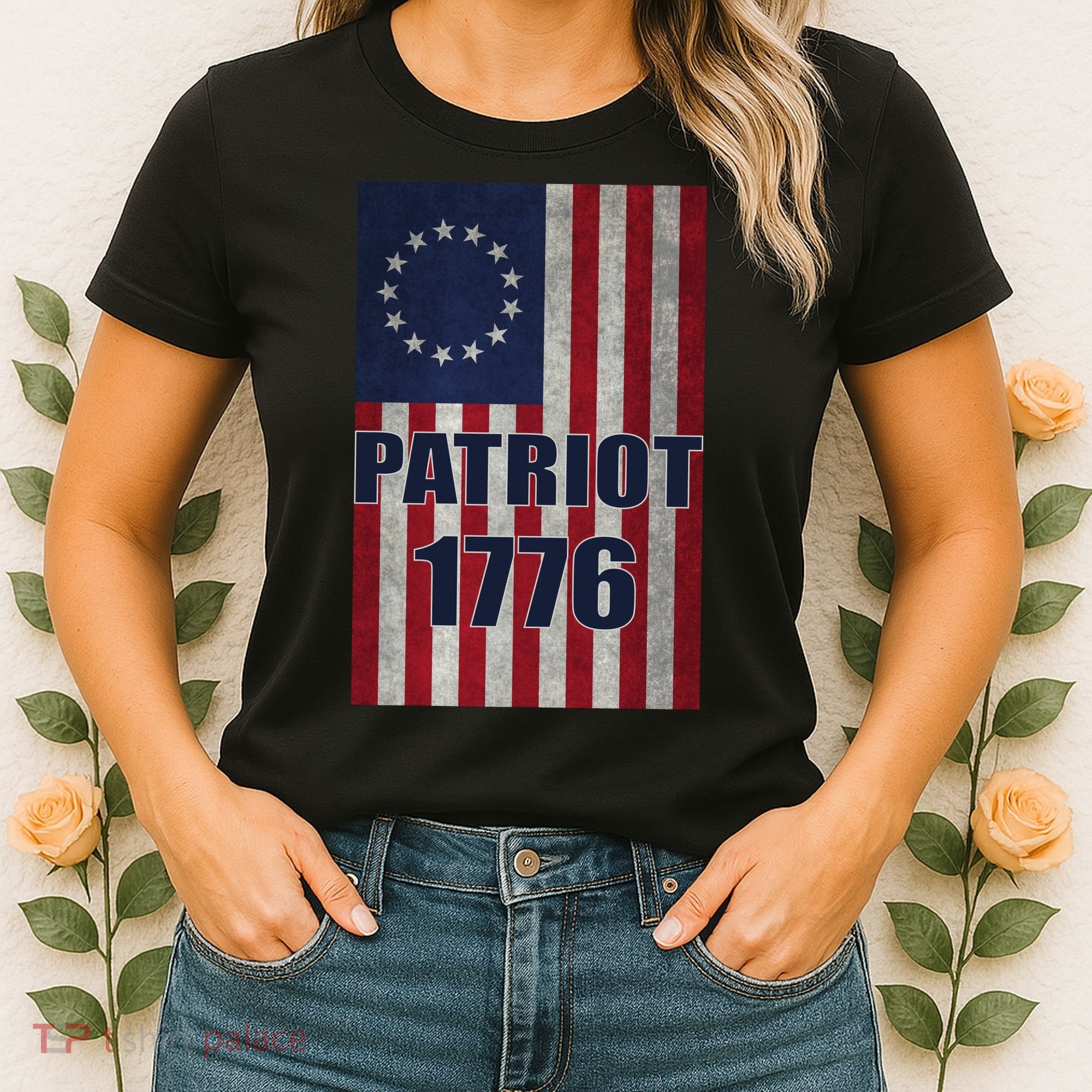 Patriot Betsy Ross Flag 1776 Women's T-Shirt