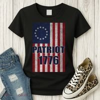 Patriot Betsy Ross Flag 1776 Women's T-Shirt thumb 3