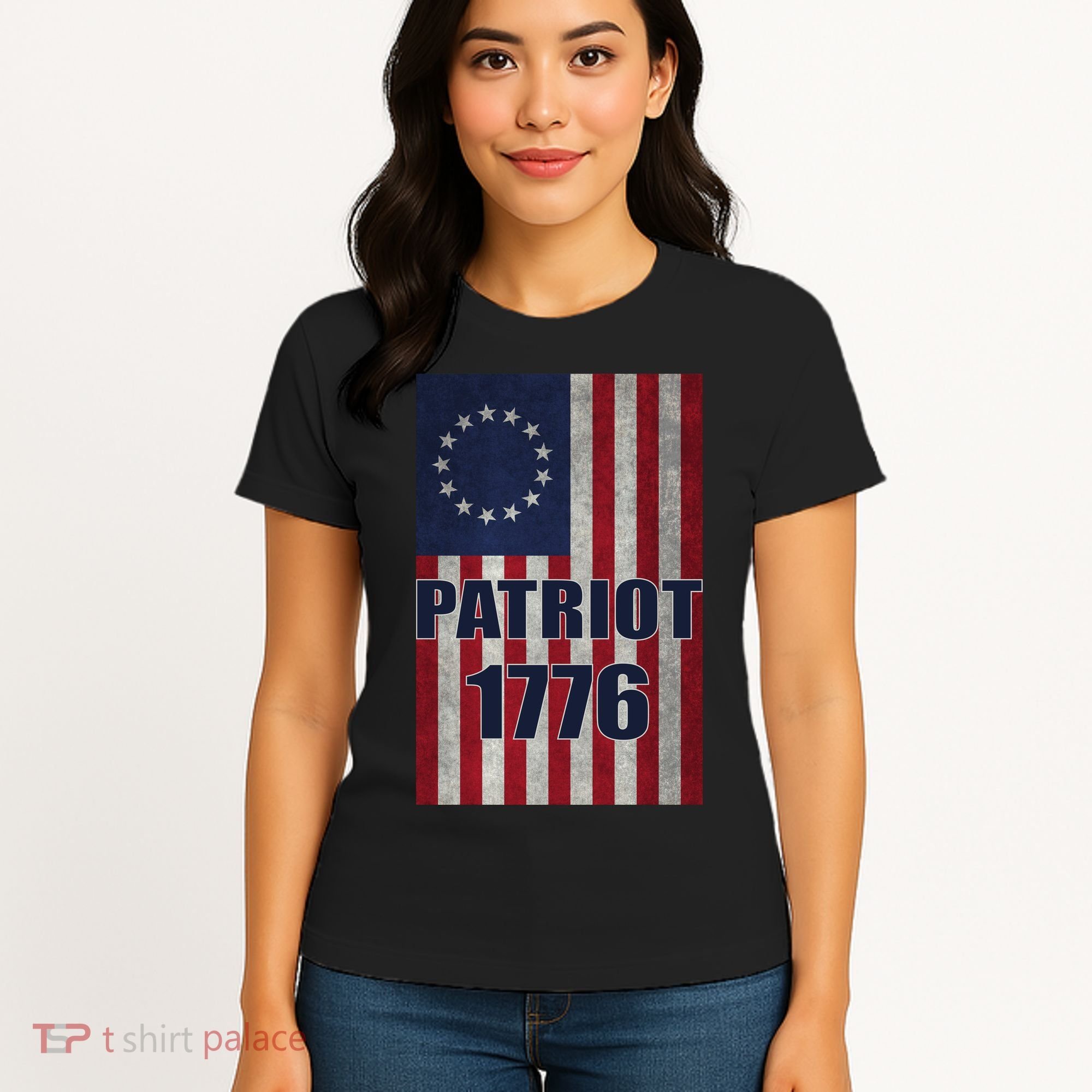 Patriot Betsy Ross Flag 1776 Women's T-Shirt