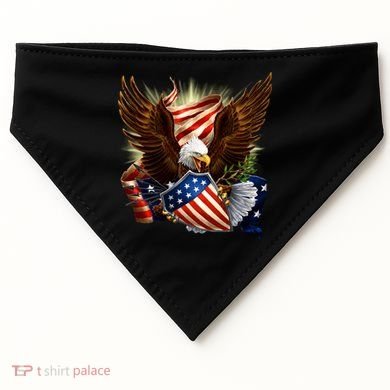 Patriot Eagle American Shield USA-Made Doggie Bandana
