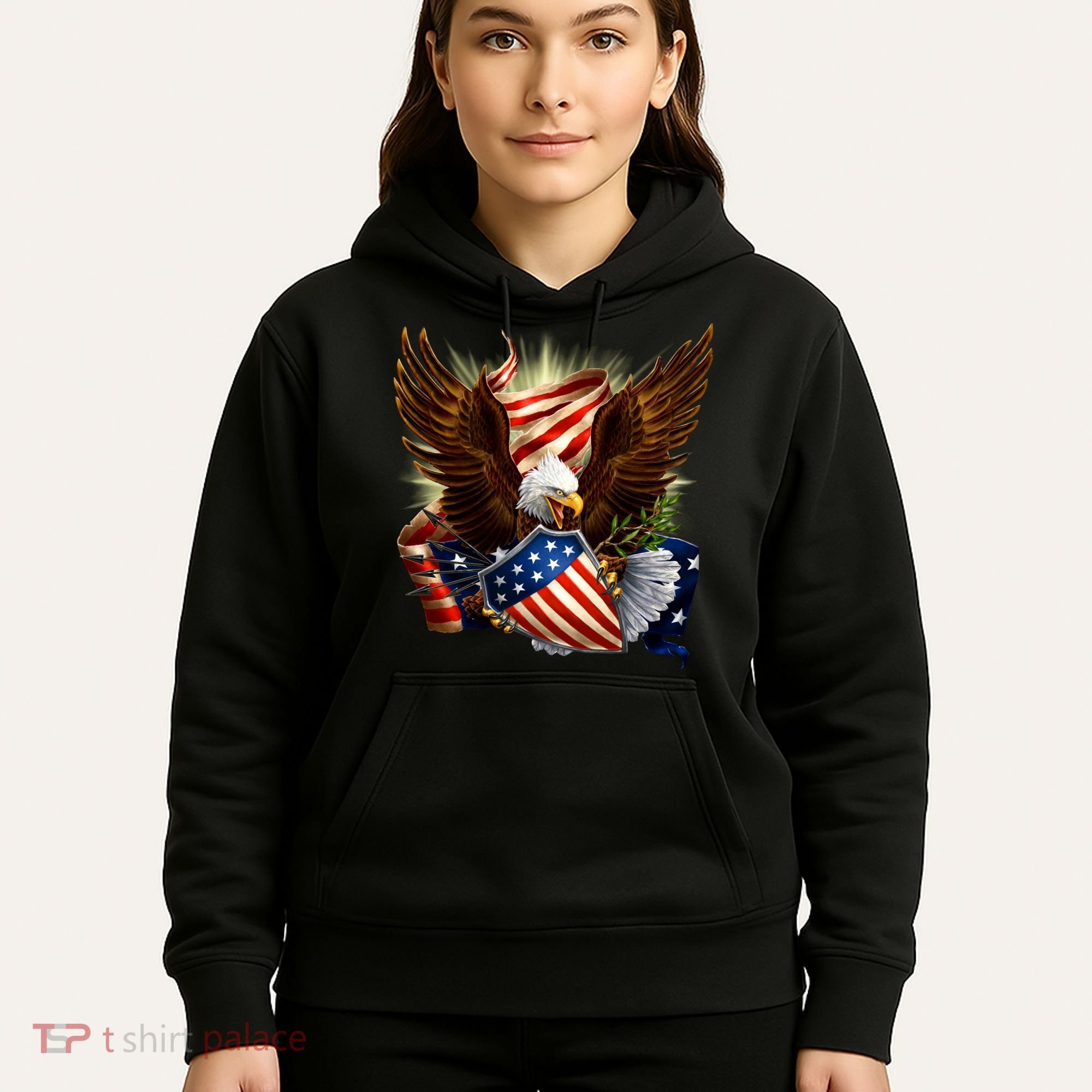 Patriot Eagle American Shield Hoodie