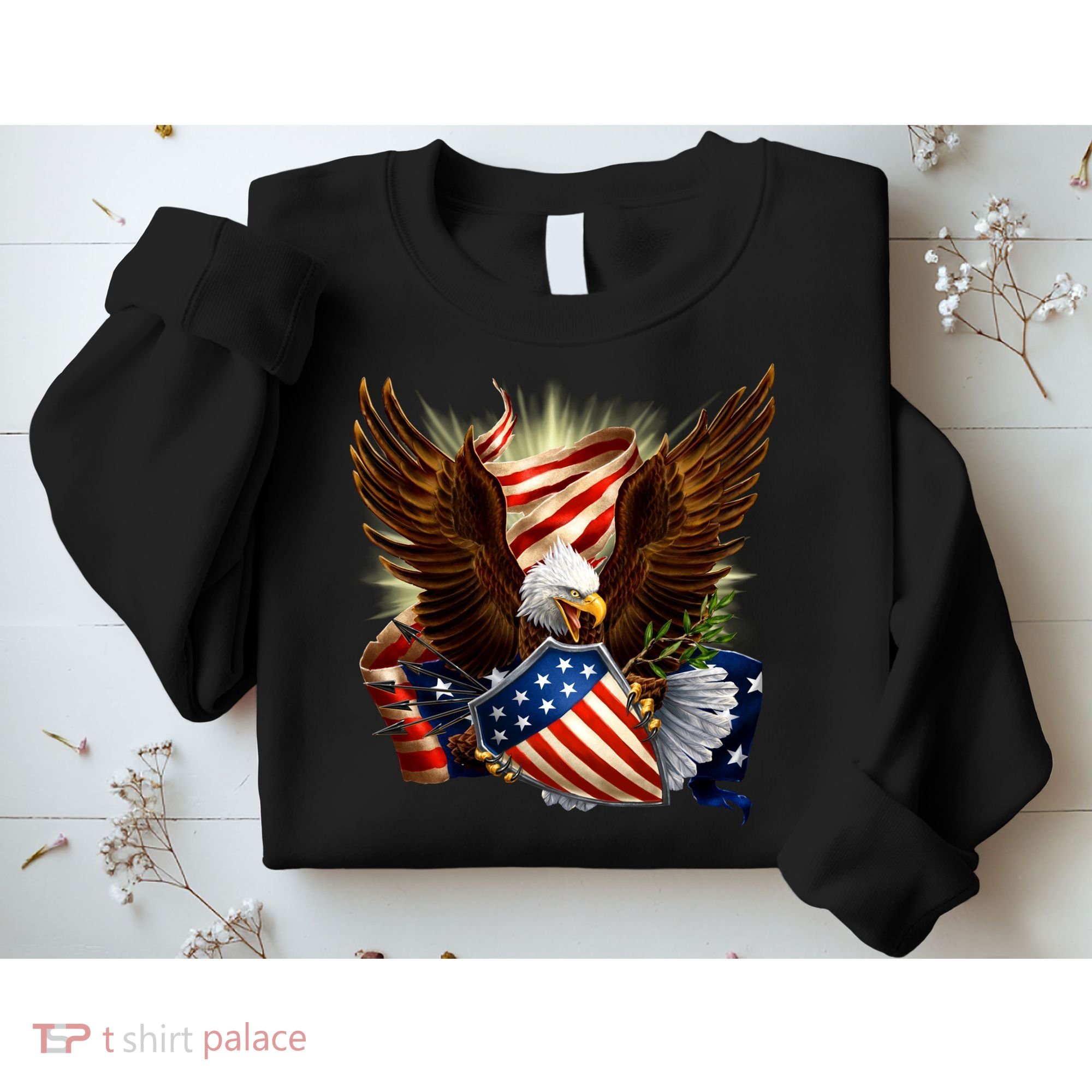 Patriot Eagle American Shield Sweatshirt