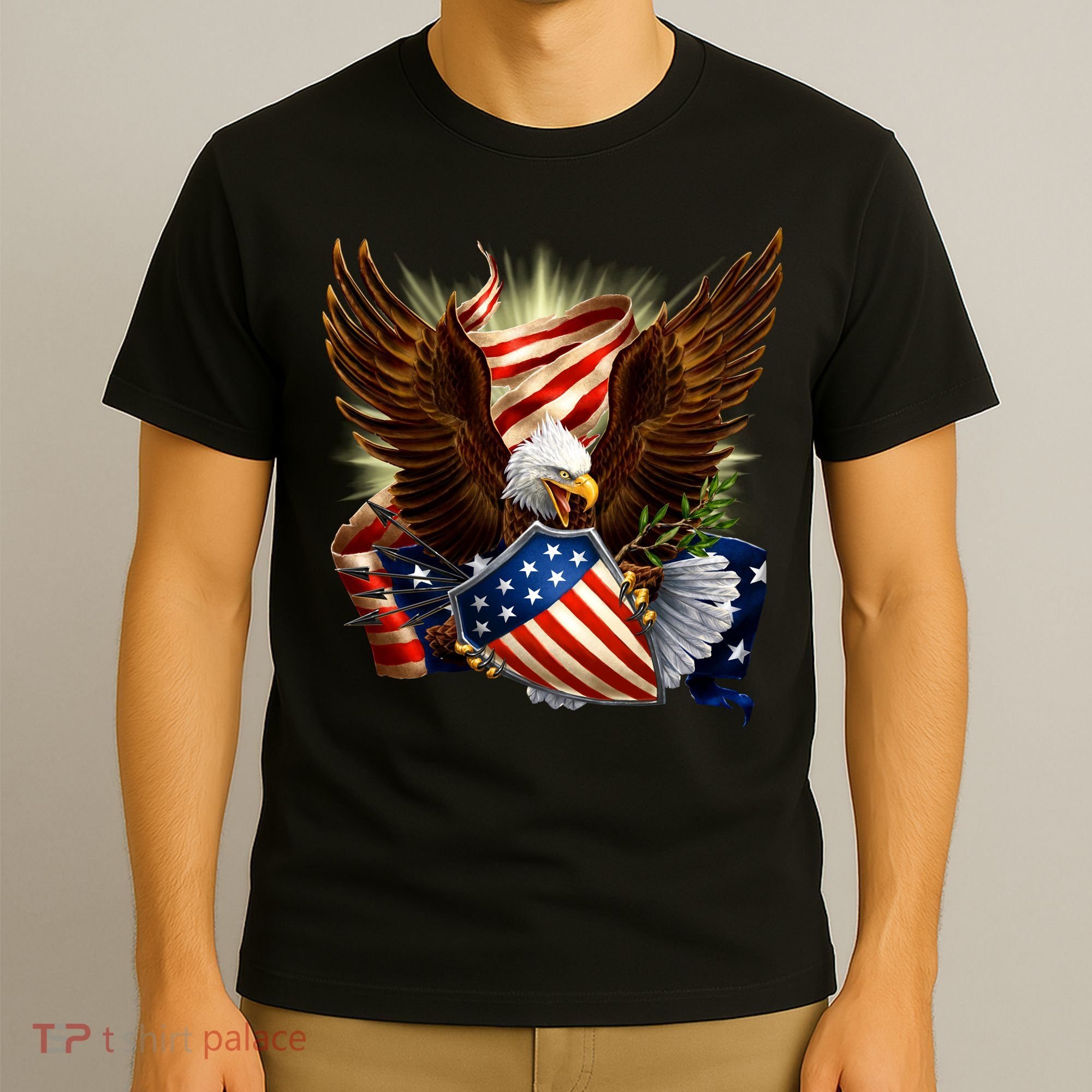 Patriot Eagle American Shield T-Shirt