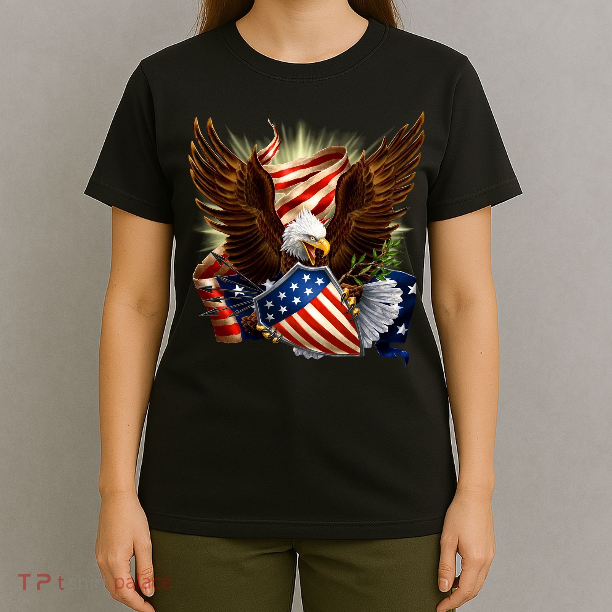 Patriot Eagle American Shield T-Shirt