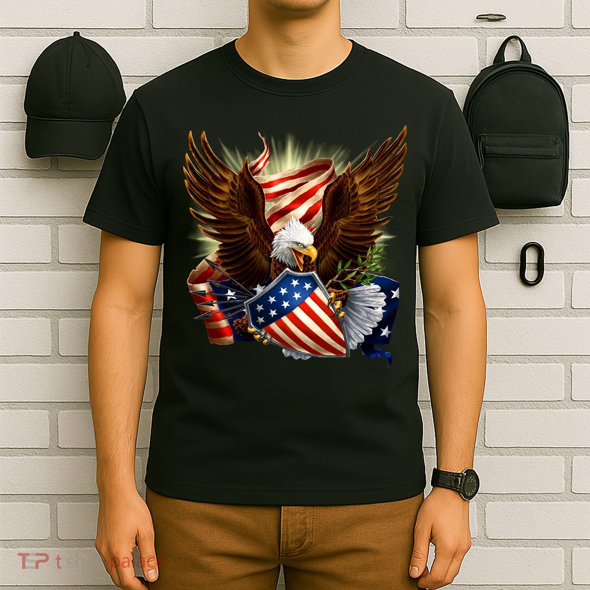 Patriot Eagle American Shield T-Shirt