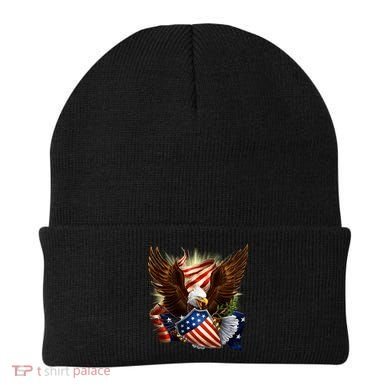Patriot Eagle American Shield Beanie