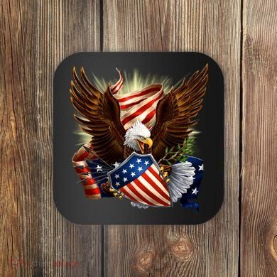 Patriot Eagle American Shield Coaster