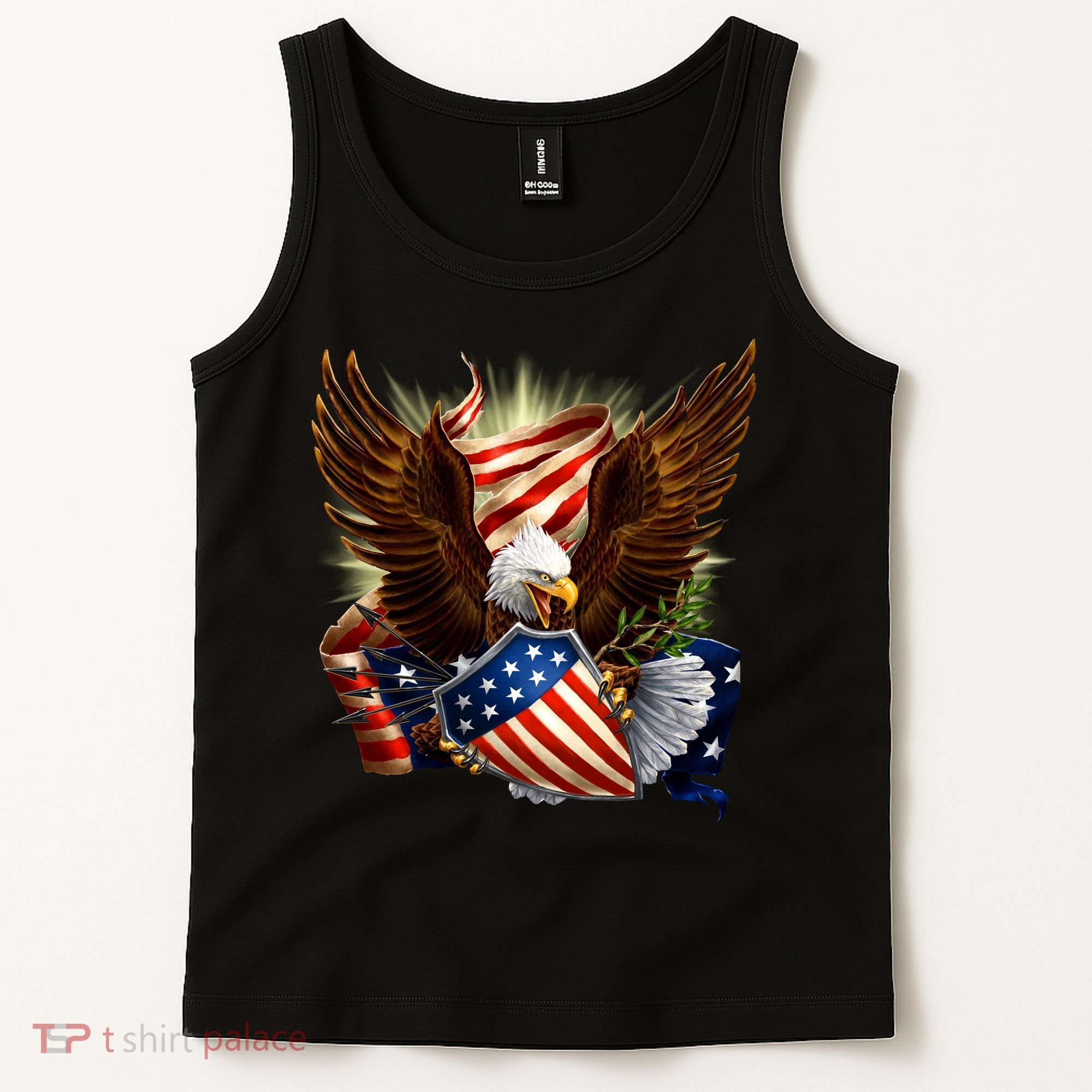 Patriot Eagle American Shield Tank Top