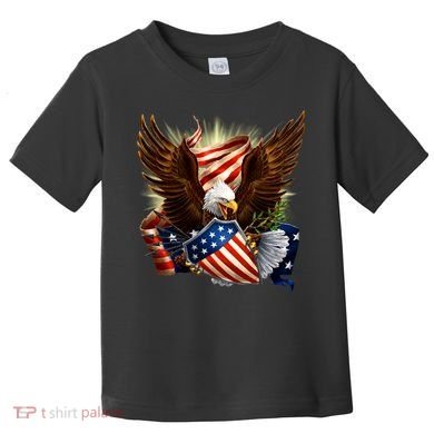 Patriot Eagle American Shield Toddler T-Shirt