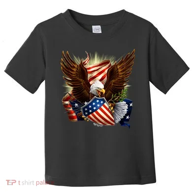 Patriot Eagle American Shield Toddler T-Shirt