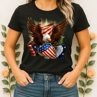 Patriot Eagle American Shield Women's T-Shirt thumb 2