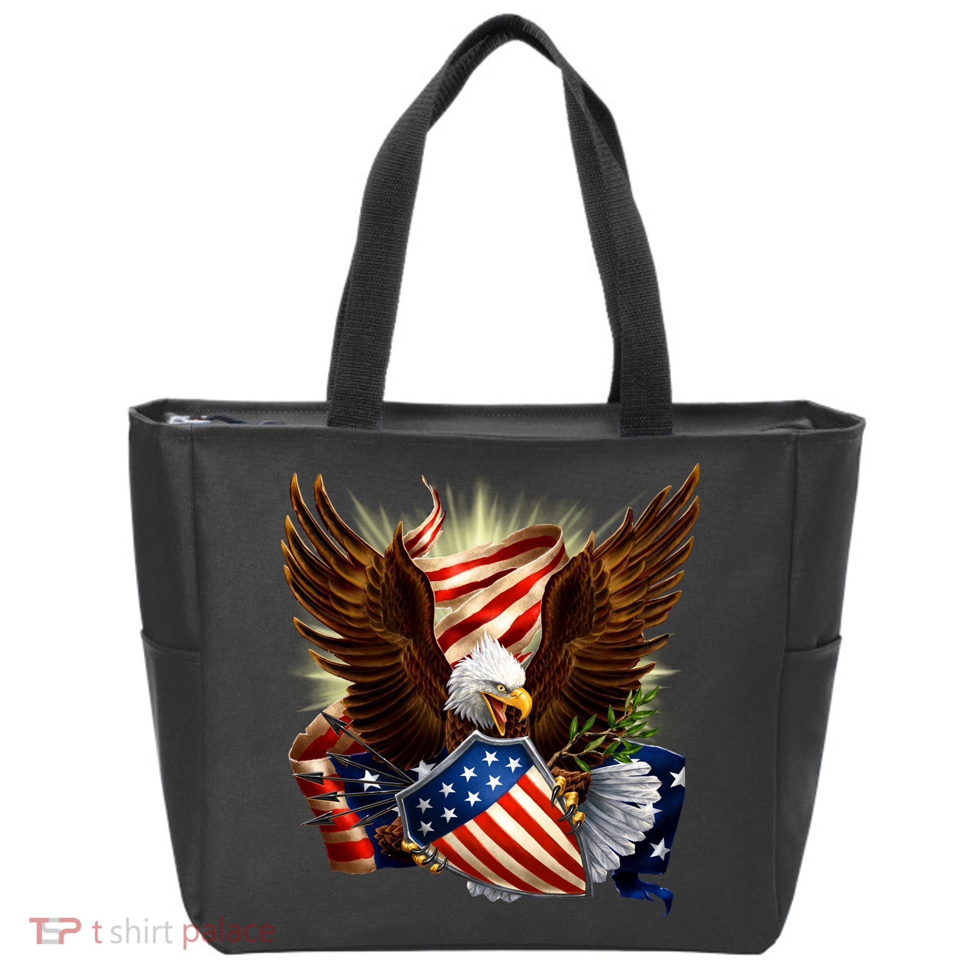 Patriot Eagle American Shield Tote Bag