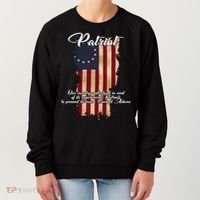 Patriot Founding Fathers Quote Betsy Ross Flag Women's Sweatshirt thumb 0