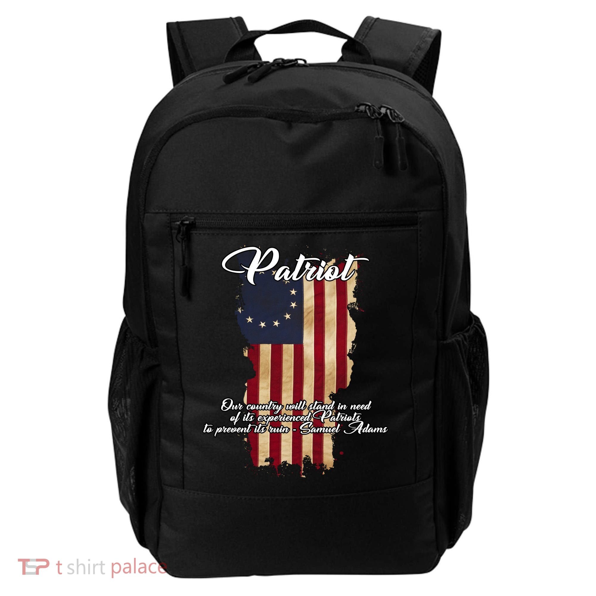 Patriot Founding Fathers Quote Betsy Ross Flag Backpack