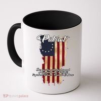 Patriot Founding Fathers Quote Betsy Ross Flag Coffee Mug thumb 0