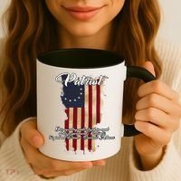 Patriot Founding Fathers Quote Betsy Ross Flag Coffee Mug thumb 3