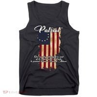 Patriot Founding Fathers Quote Betsy Ross Flag Tank Top thumb 0