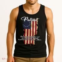 Patriot Founding Fathers Quote Betsy Ross Flag Tank Top thumb 3