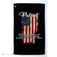 Patriot Founding Fathers Quote Betsy Ross Flag Golf Towel thumb 0