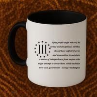 Patriot George Washington American Flag Quote Coffee Mug thumb 2