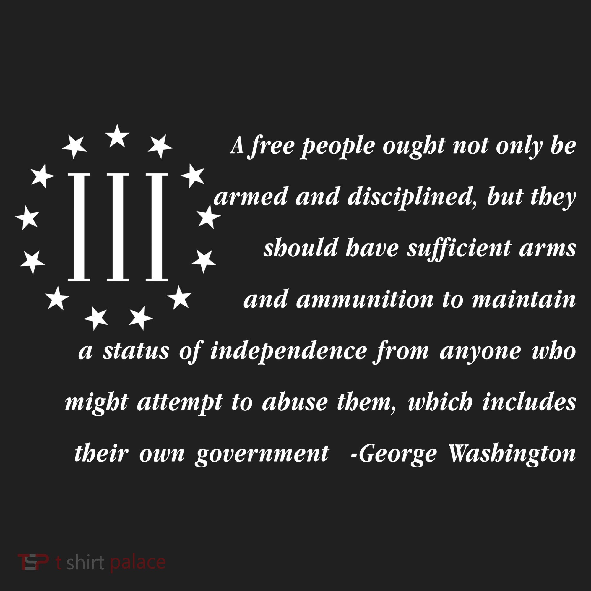Patriot George Washington American Flag Quote Tumbler