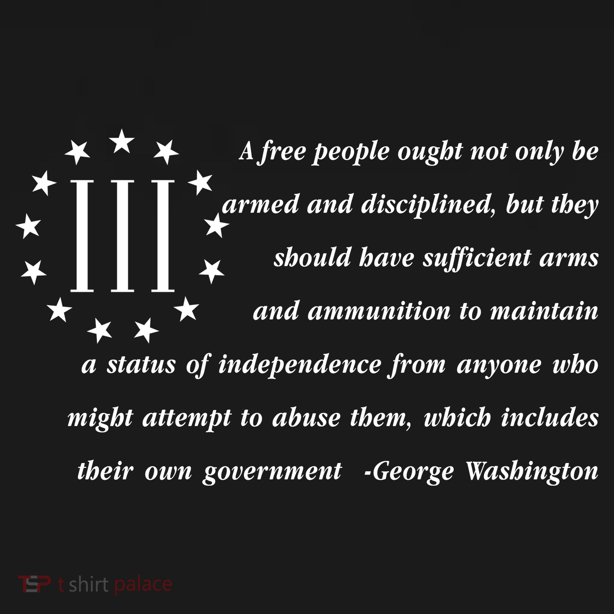 Patriot George Washington American Flag Quote Ornament
