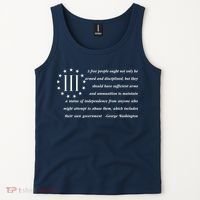 Patriot George Washington American Flag Quote Tank Top thumb 2