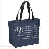 Patriot George Washington American Flag Quote Tote Bag thumb 2