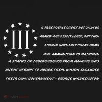 Patriot George Washington Flag Quote Ornament thumb 1