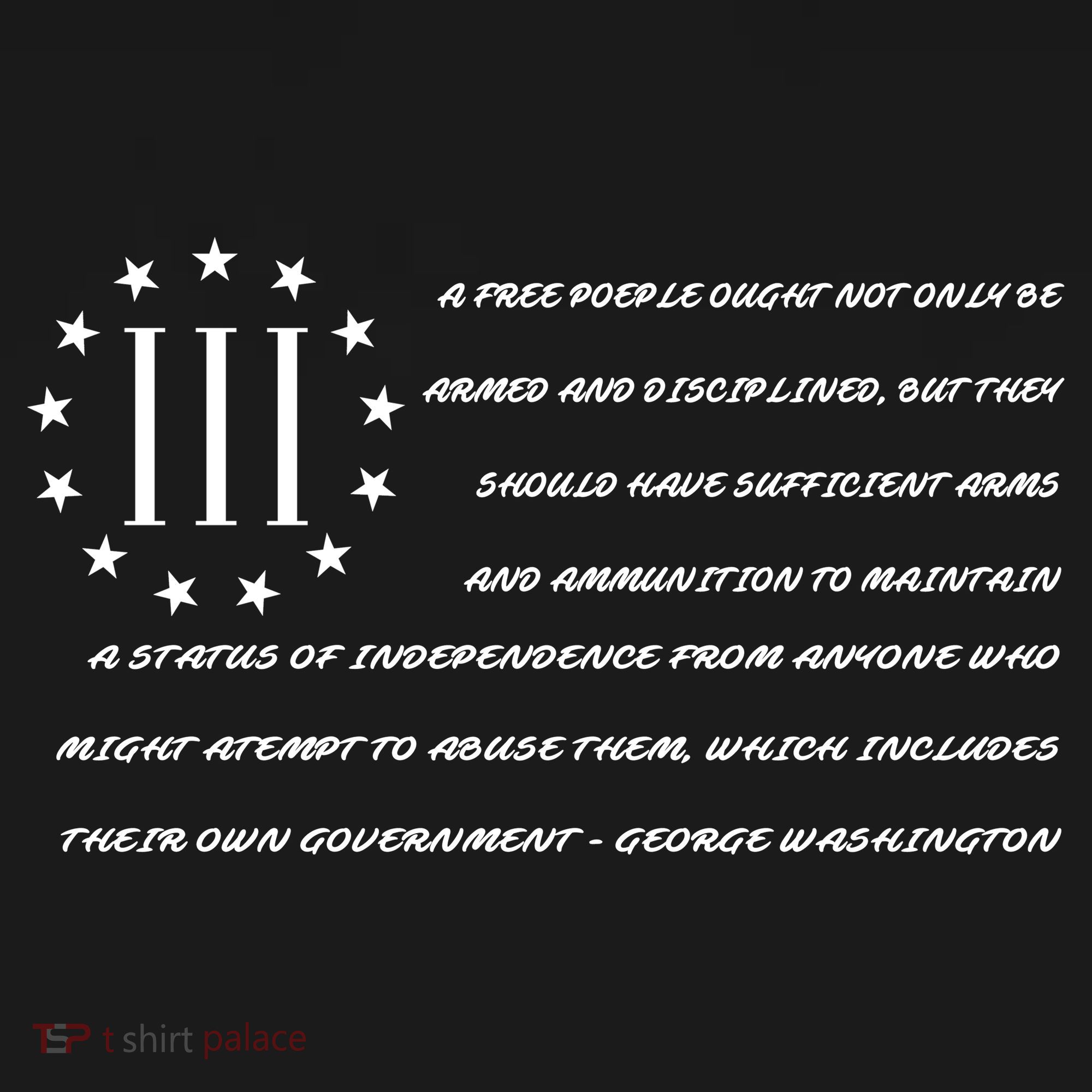Patriot George Washington Flag Quote Ornament
