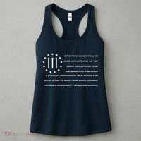 Patriot George Washington Flag Quote Women's Tank Top thumb 3