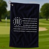 Patriot George Washington Flag Quote Golf Towel thumb 1