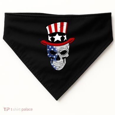 Patriot Skull USA-Made Doggie Bandana