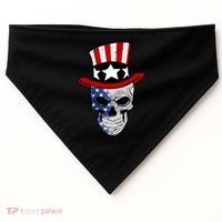 Patriot Skull USA-Made Doggie Bandana thumb 0