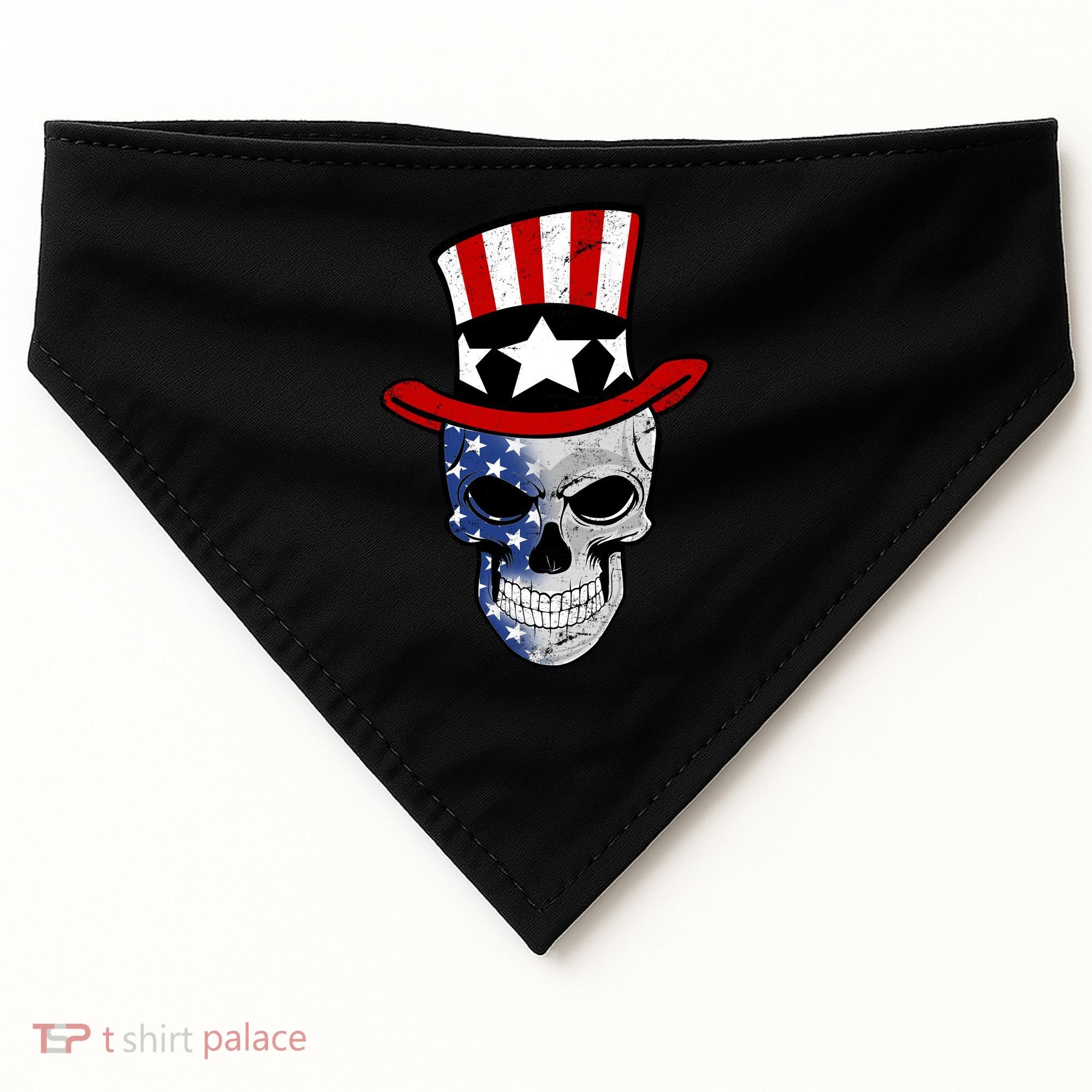 Patriot Skull USA-Made Doggie Bandana